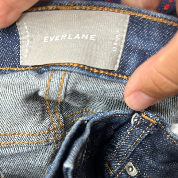 Everlane dark wash high rise skinny jeans size 30 - Picture 5 of 6